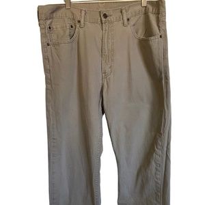 Levi's white tab tan 505 pants